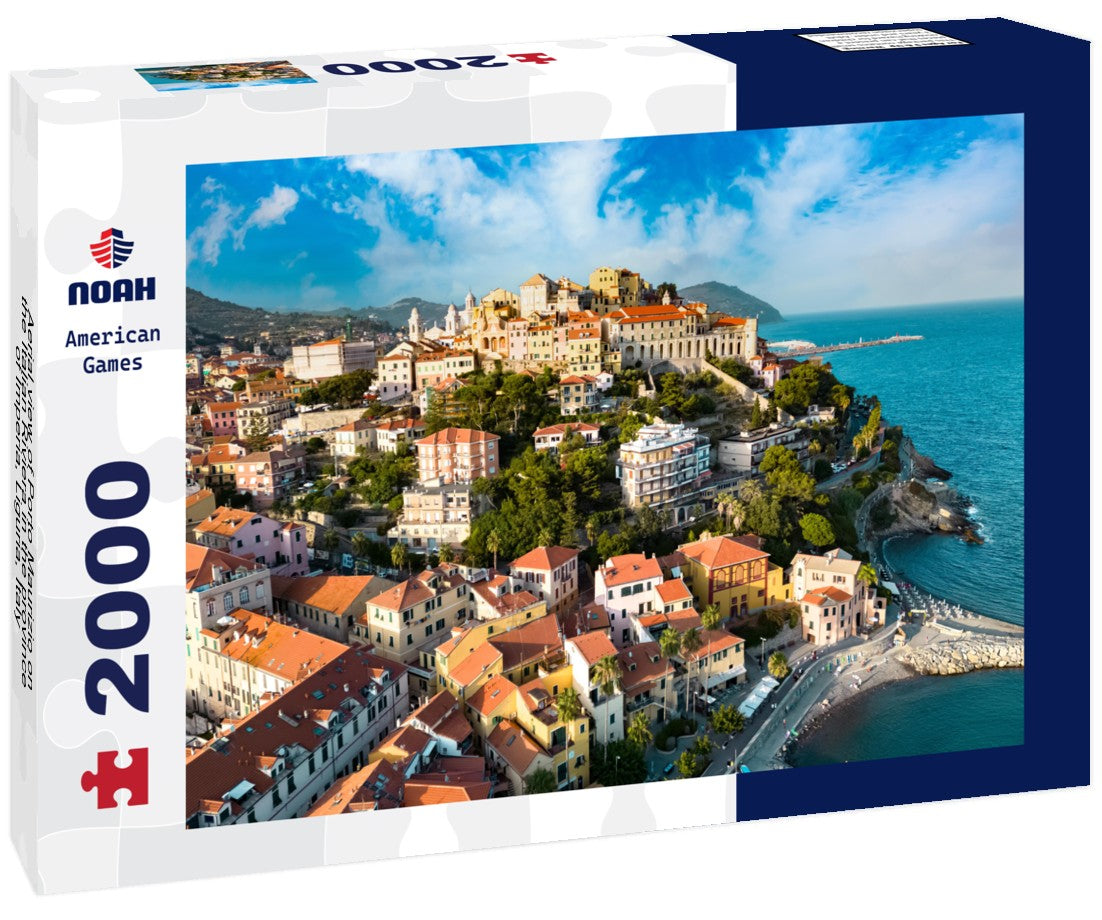 Aerial view of Porto Maurizio on the Italian Riviera in the province of Imperia, Liguria, Italy 2000pc Puzzle