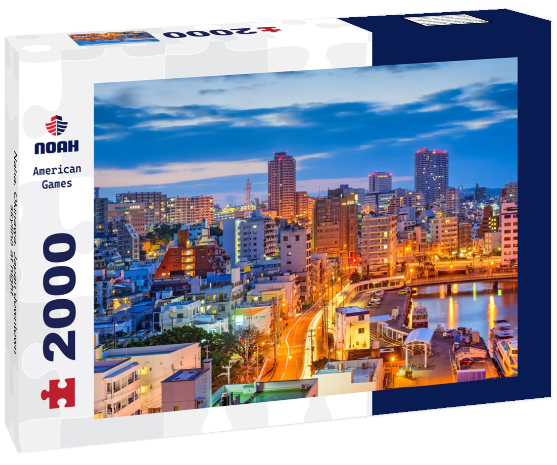 Naha, Okinawa, Japan downtown skyline at night 2000pc Puzzle