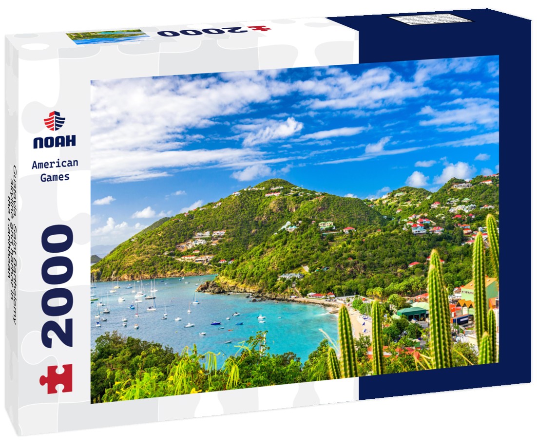 Gustavia, Saint Barthelemy skyline and harbor in the Caribbean 2000pc Puzzle