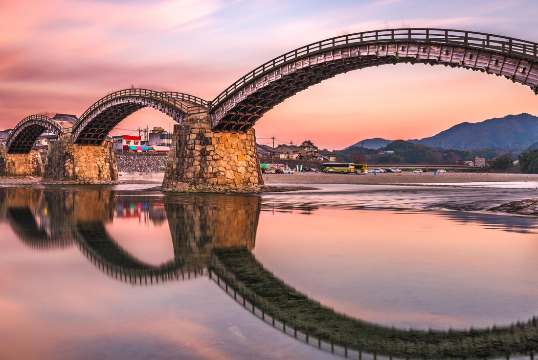 Iwakuni, Japan at Kintaikyo Bridge at dusk 2000pc Puzzle