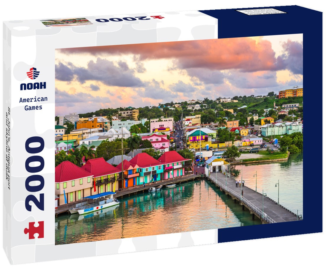 St. John's, Antigua port and skyline at dusk 2000pc Puzzle