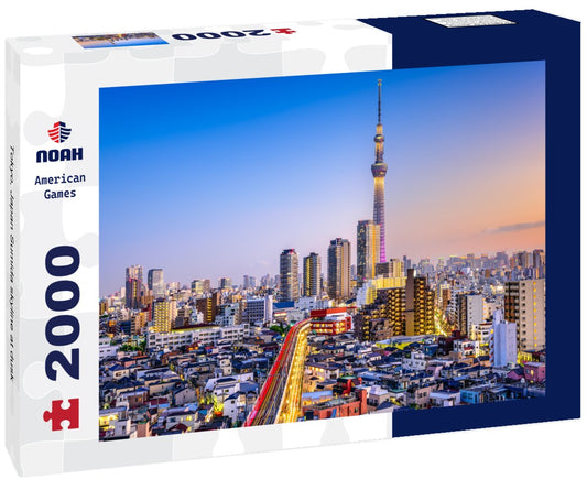 Noah Jigsaw Puzzle Tokyo, Japan Sumida skyline at dusk 2000 pieces