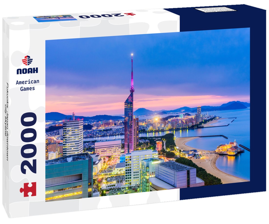 Noah Jigsaw Puzzle Fukuoka, Japan downtown city skyline 2000 pieces