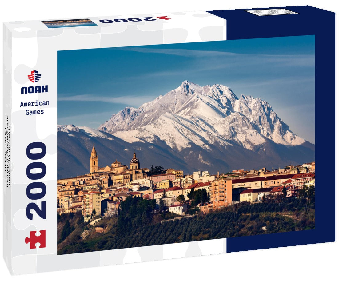 The city of Chieti and behind it Mount Gran Sasso 2000pc Puzzle