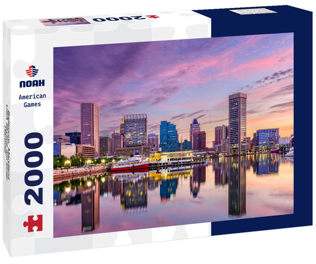 Baltimore, Maryland, USA Skyline am Inner Harbour 2000pc Puzzle