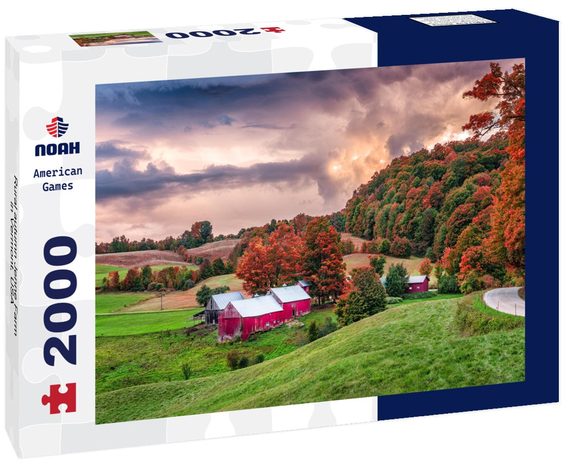 Rural autumn Jenne Farm in Vermont, USA 2000pc Puzzle