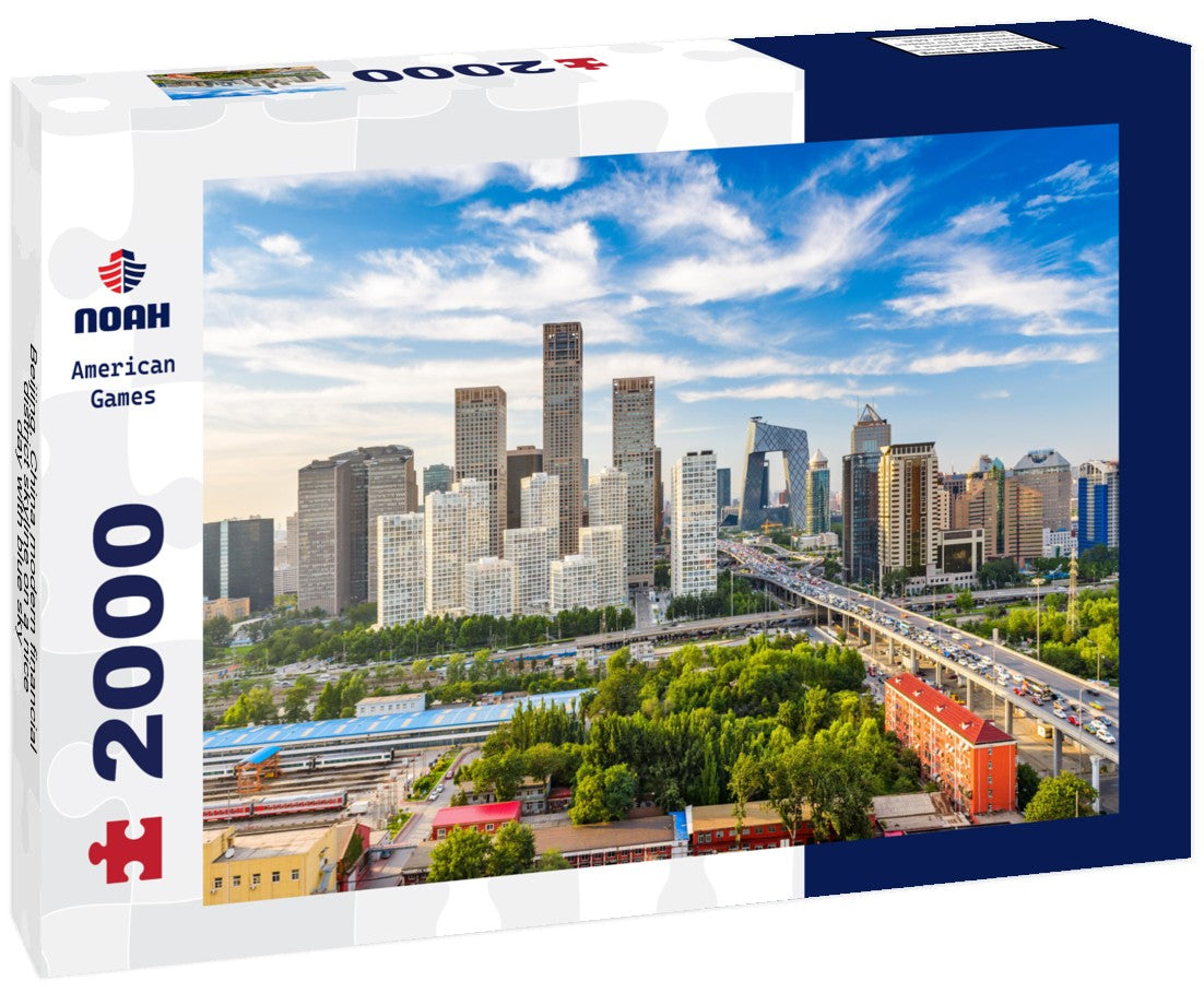 Beijing, China modern financial district skyline on a nice day with blue sky 2000pc Puzzle