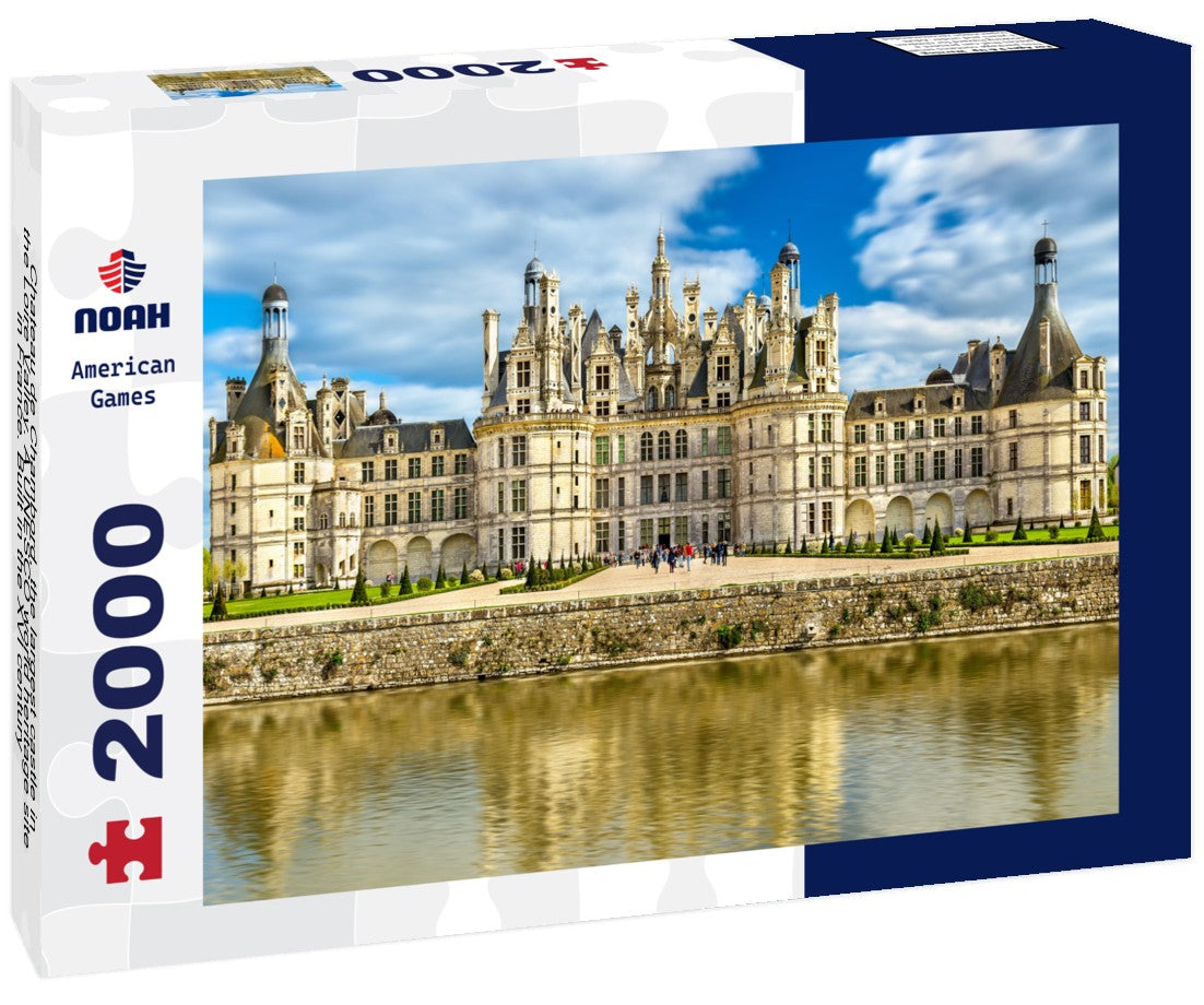 Chateau de Chambord, the largest castle in the Loire Valley. A UNESCO world heritage site in France. Built in the XVI century, it is now a property of the French state 2000pc Puzzle