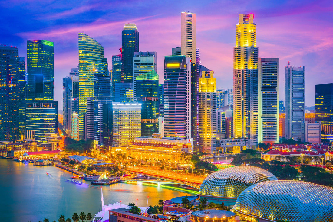 Singapore city skyline at twilight 2000pc Puzzle