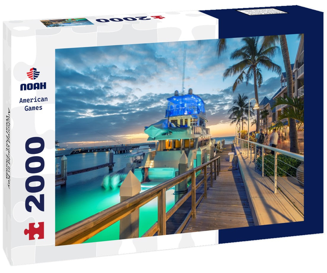Anchored yacht in Key West Port, Florida 2000pc Puzzle