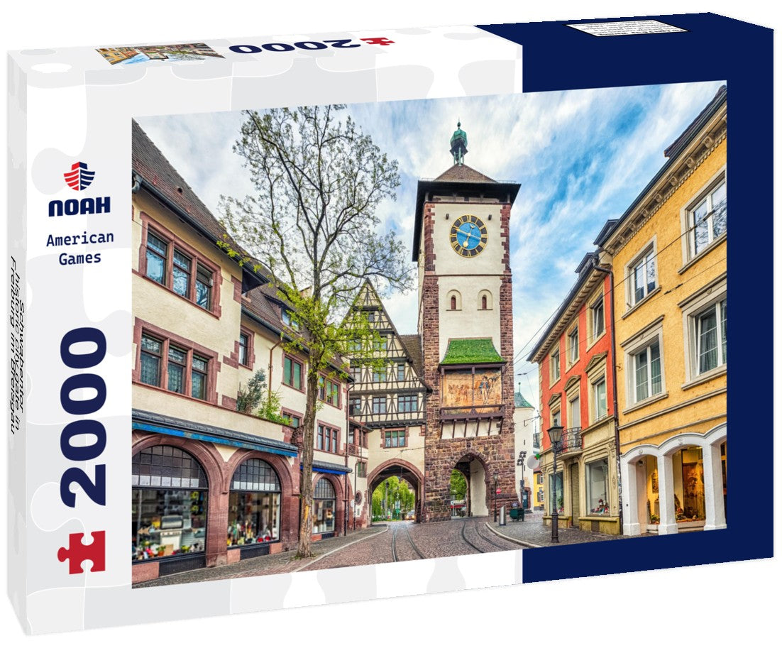 Schwabentor - historic city gate in Freiburg im Breisgau, Baden-Württemberg, Germany 2000pc Puzzle