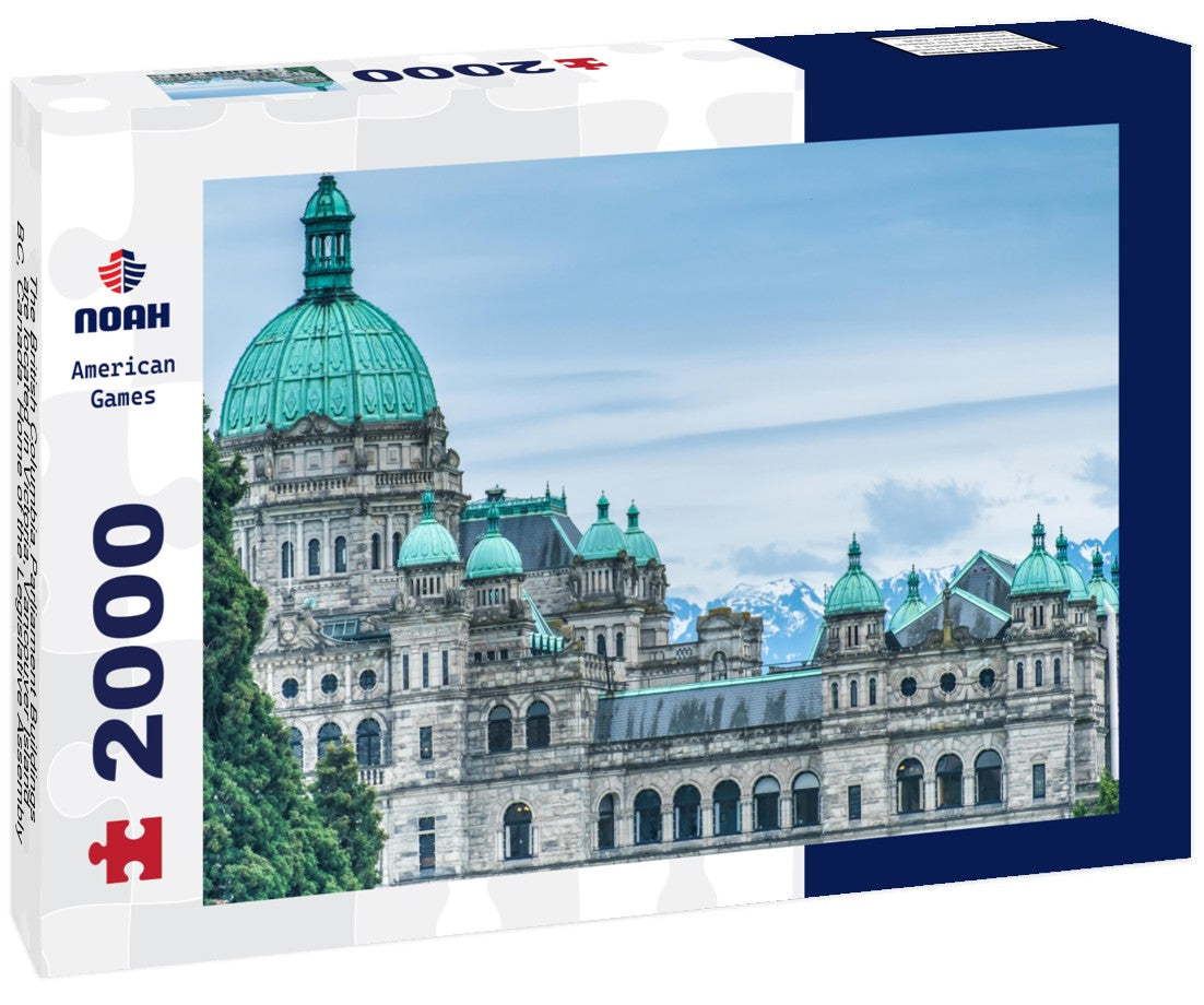 The British Columbia Parliament Buildings are located in Victoria, Vancouver Island, BC, Canada. Home of the Legislative Assembly of British Columbia 2000pc Puzzle