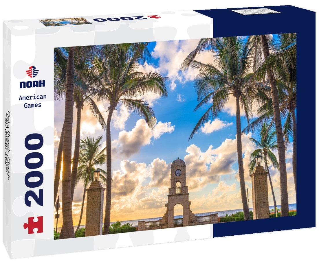 Palm Beach, Florida, USA Clock Tower on Worth Ave 2000pc Puzzle