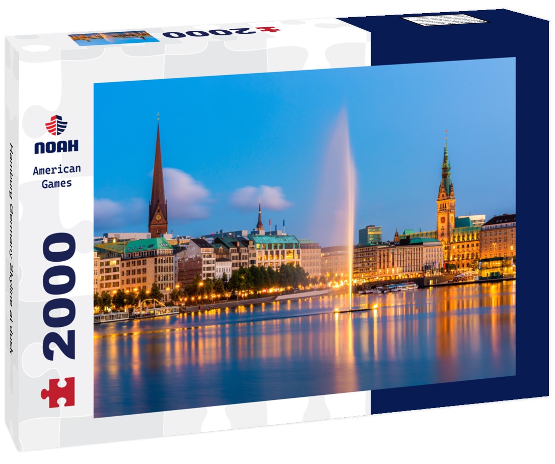 Hamburg Germany Skyline at dusk 2000pc Puzzle