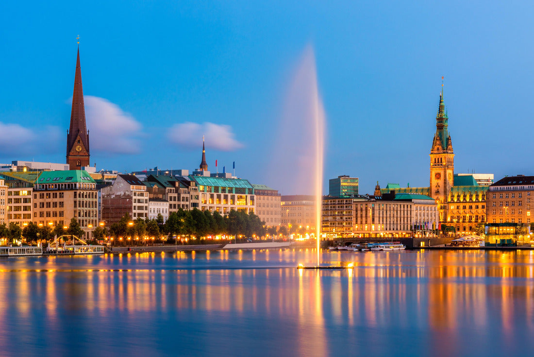 Hamburg Germany Skyline at dusk 2000pc Puzzle
