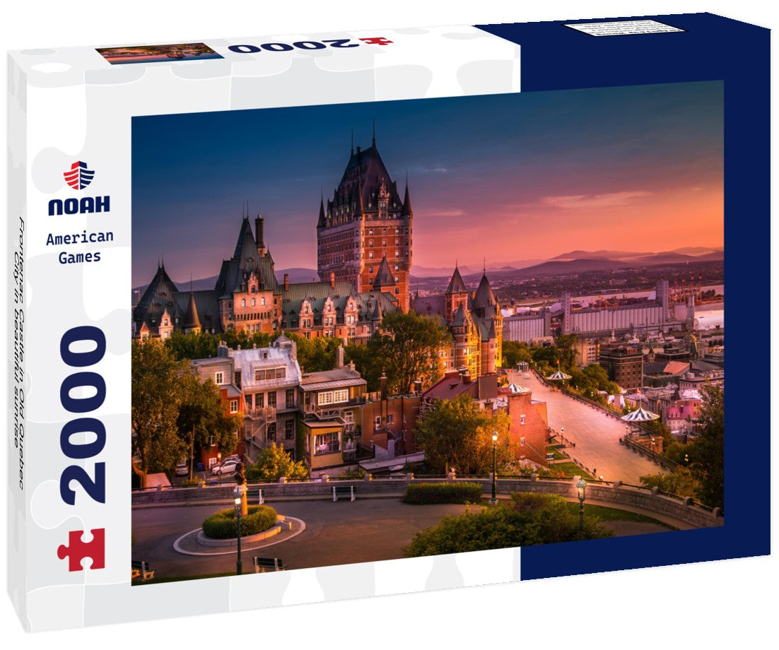 Frontenac Castle in Old Quebec City in beautiful sunrise 2000pc Puzzle