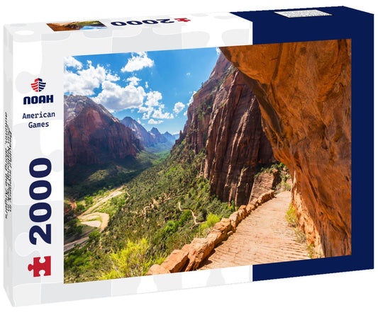 Noah Jigsaw Puzzle Beautiful scenery in Zion National Park in autumn, along the Angel's Landing trail 2000 pieces