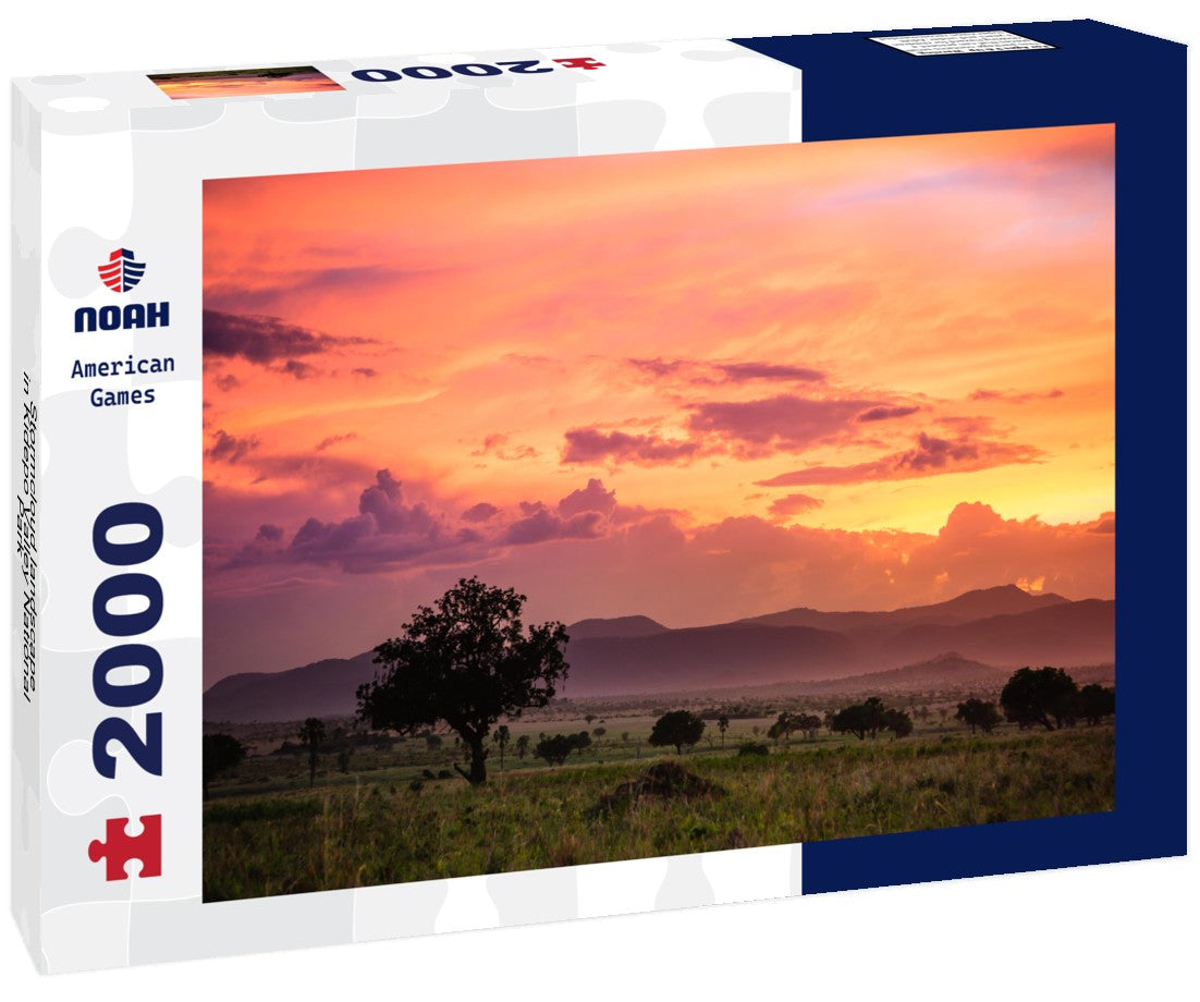 Noah Jigsaw Puzzle Stormcloud landscape in Kidepo Valley National Park - Uganda 2000 pieces