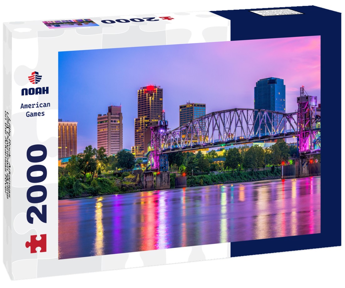 Little Rock, Arkansas, USA Downtown skyline on the Arkansas River 2000pc Puzzle