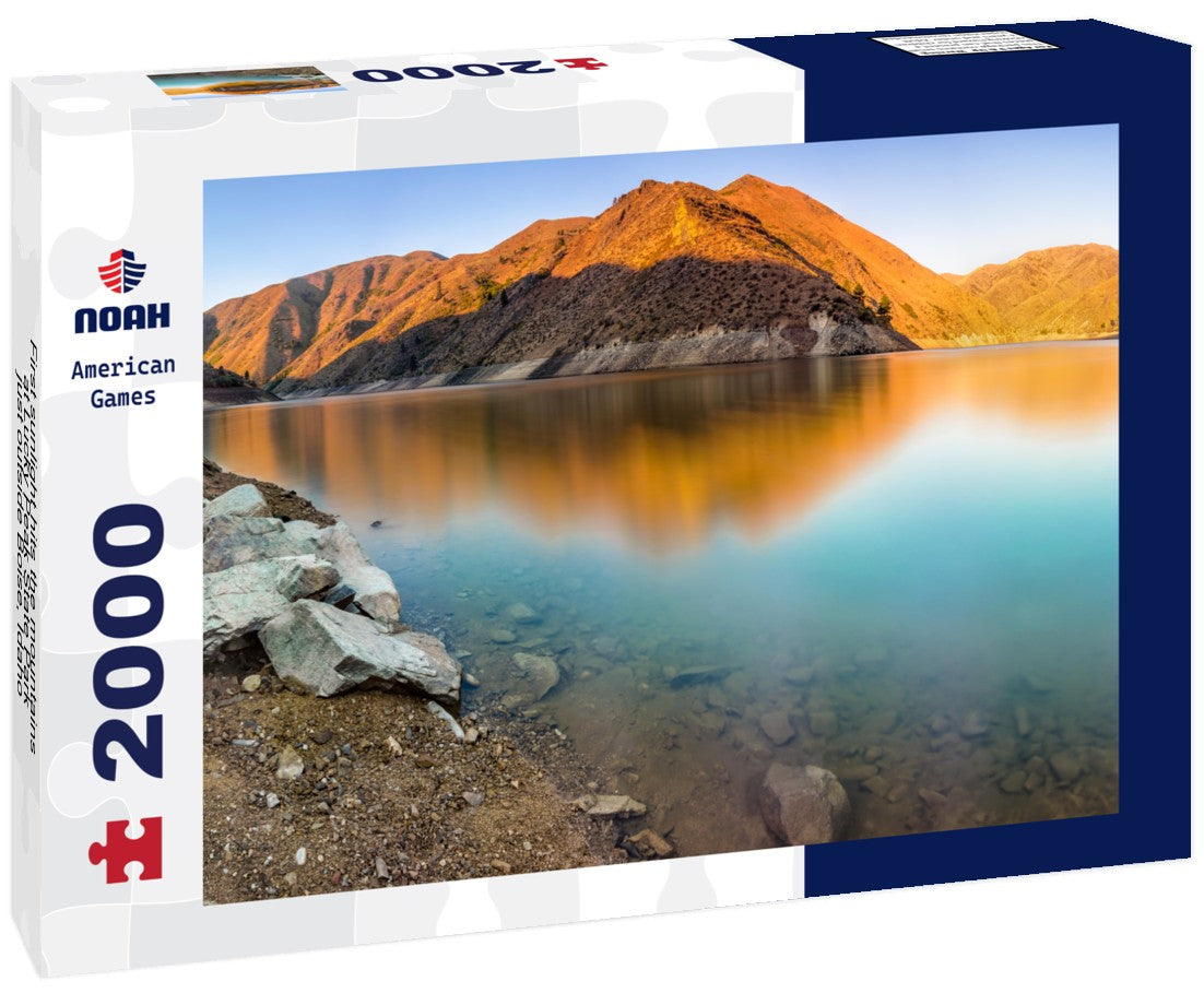 Noah Jigsaw Puzzle First sunlight hits the mountains at Lucky Peak State Park, just outside Boise, Idaho 2000 pieces