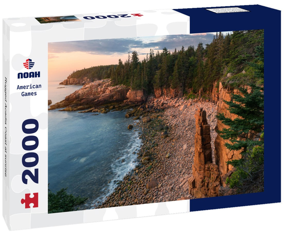 Noah Jigsaw Puzzle Rugged Acadia Coast at sunrise 2000 pieces