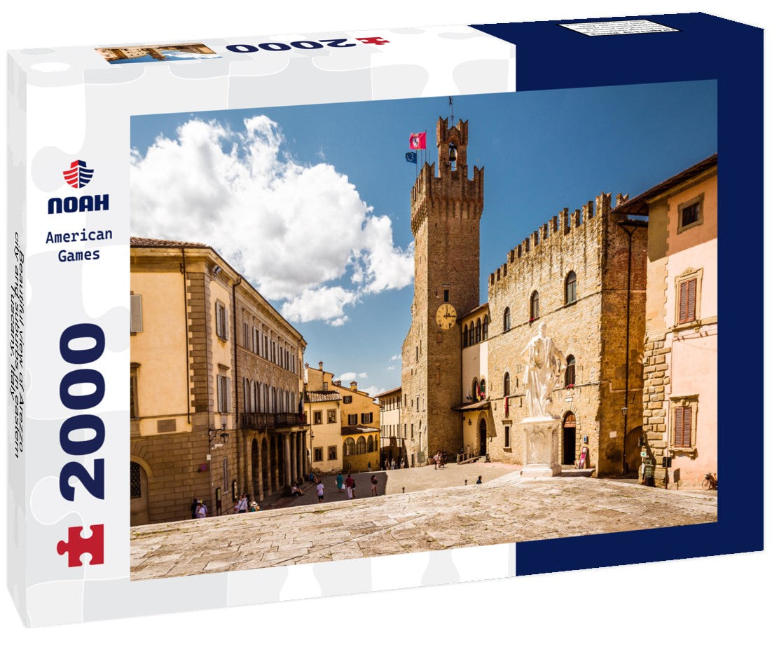 Beautiful view of Arezzo city and suburbs in eastern Tuscany, Italy 2000pc Puzzle