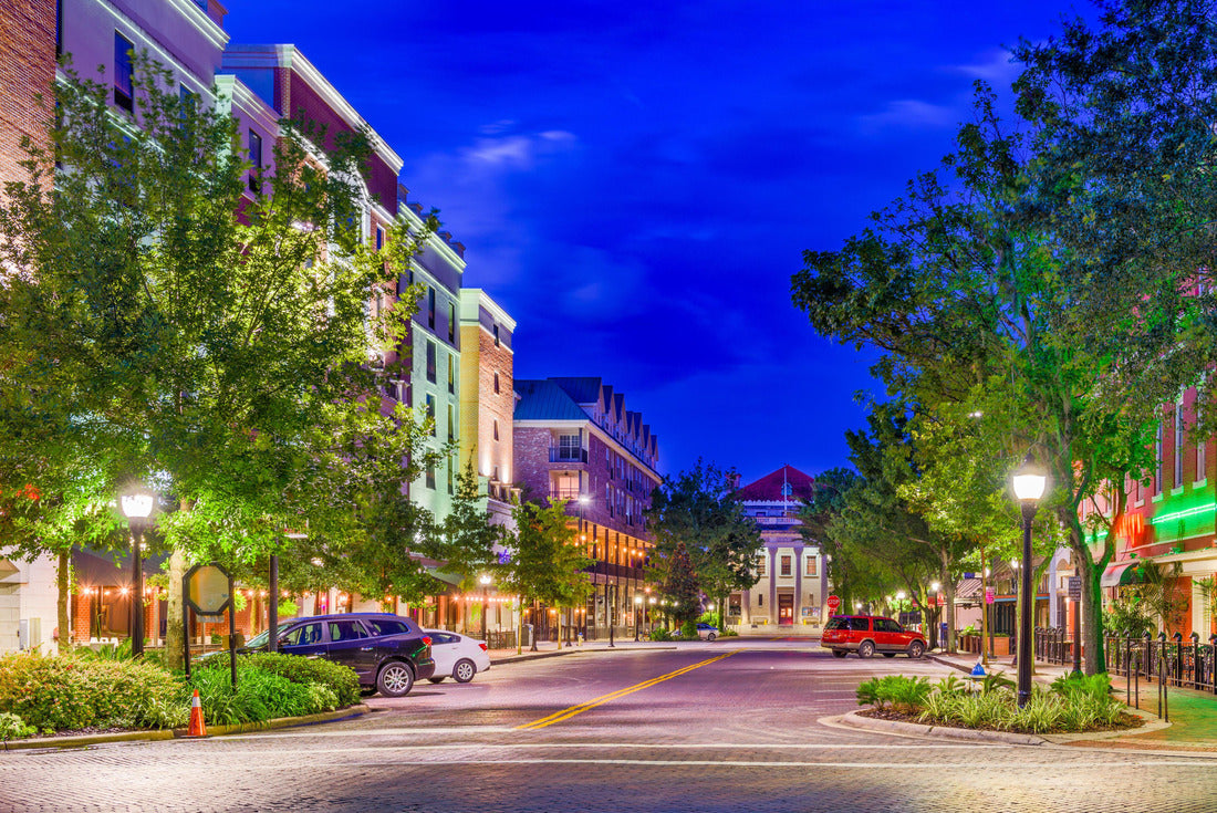 Gainesville, Florida, USA downtown at dusk 2000pc Puzzle