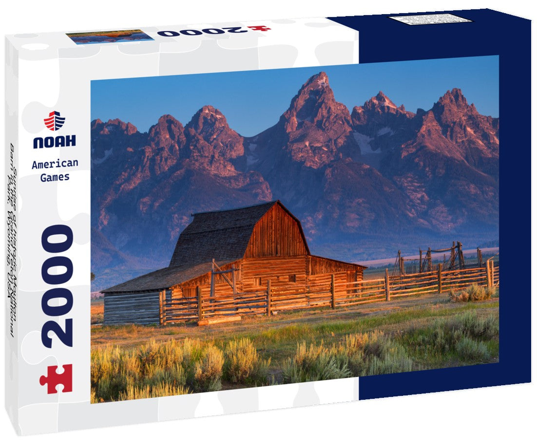 Noah Jigsaw Puzzle Sunrise of historic Moulton Barn in the Grand Teton National Park, Wyoming, USA 2000 pieces