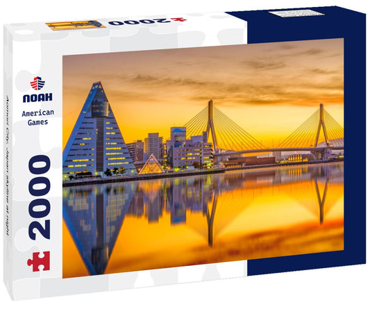 Noah Jigsaw Puzzle Aomori City, Japan skyline at night 2000 pieces