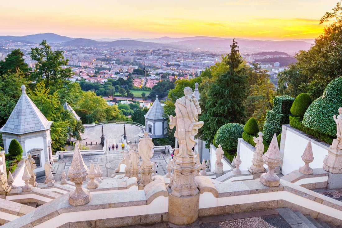 The sanctuary of Bom Jesus do Monte is located in the city of Braga, Portugal 2000pc Puzzle