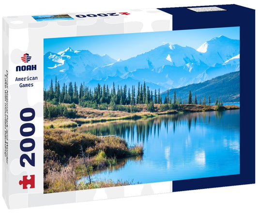 Noah Jigsaw Puzzle Denali National Park and Wonder Lake with mountain backdrop 2000 pieces