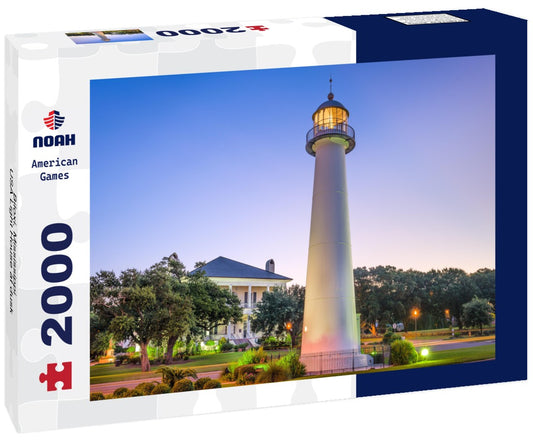 Noah Jigsaw Puzzle Biloxi, Mississippi, USA Light House at dusk 2000 pieces