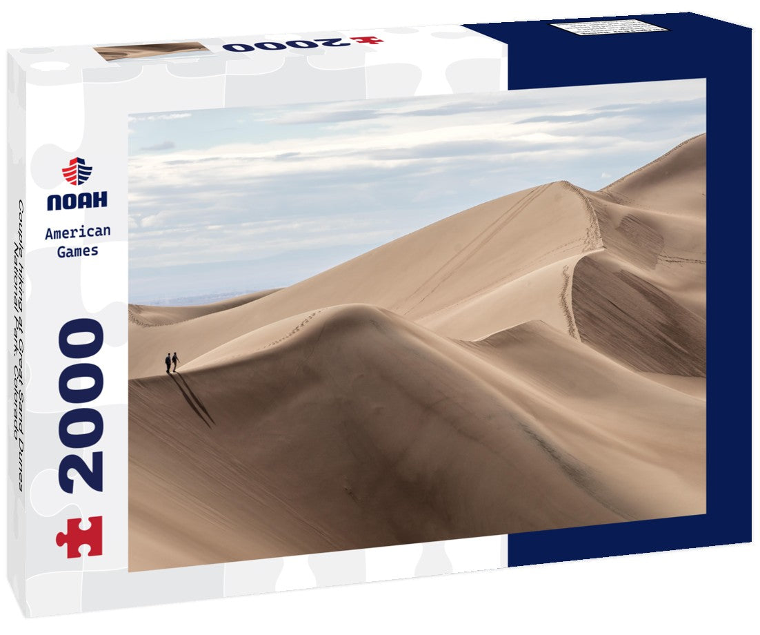 Couple hiking at Great Sand Dunes National Park, Colorado 2000pc Puzzle