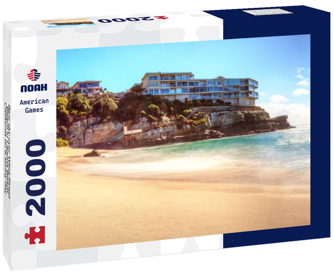 Blue sky over West Street Beach in Laguna Beach, California on a sunny day 2000pc Puzzle