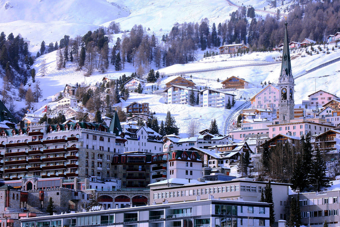 Luxurious alpine resort of St. Moritz, Switzerland 2000pc Puzzle