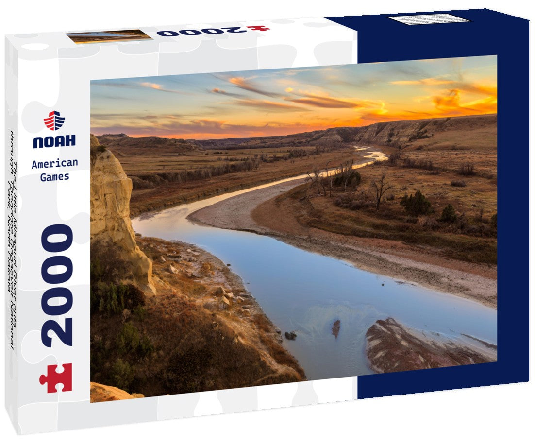 Noah Jigsaw Puzzle The Little Missouri River cuts through Theodore Roosevelt National Park, North Dakota 2000 pieces