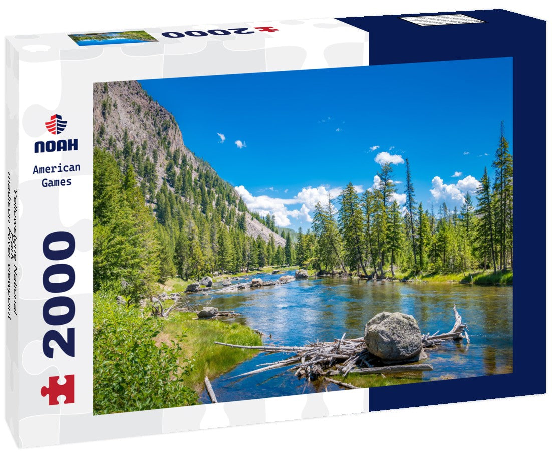 Noah Jigsaw Puzzle Yellowstone National Park - madison River viewpoint, west gate, Wyoming, USA 2000 pieces