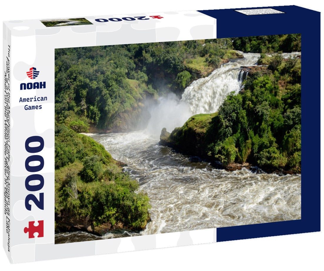 The power of the Murchison Falls, also known as Kabalega Falls, is a waterfall between Lake Kyoga and Lake Albert on the White Nile River in Uganda 2000pc Puzzle