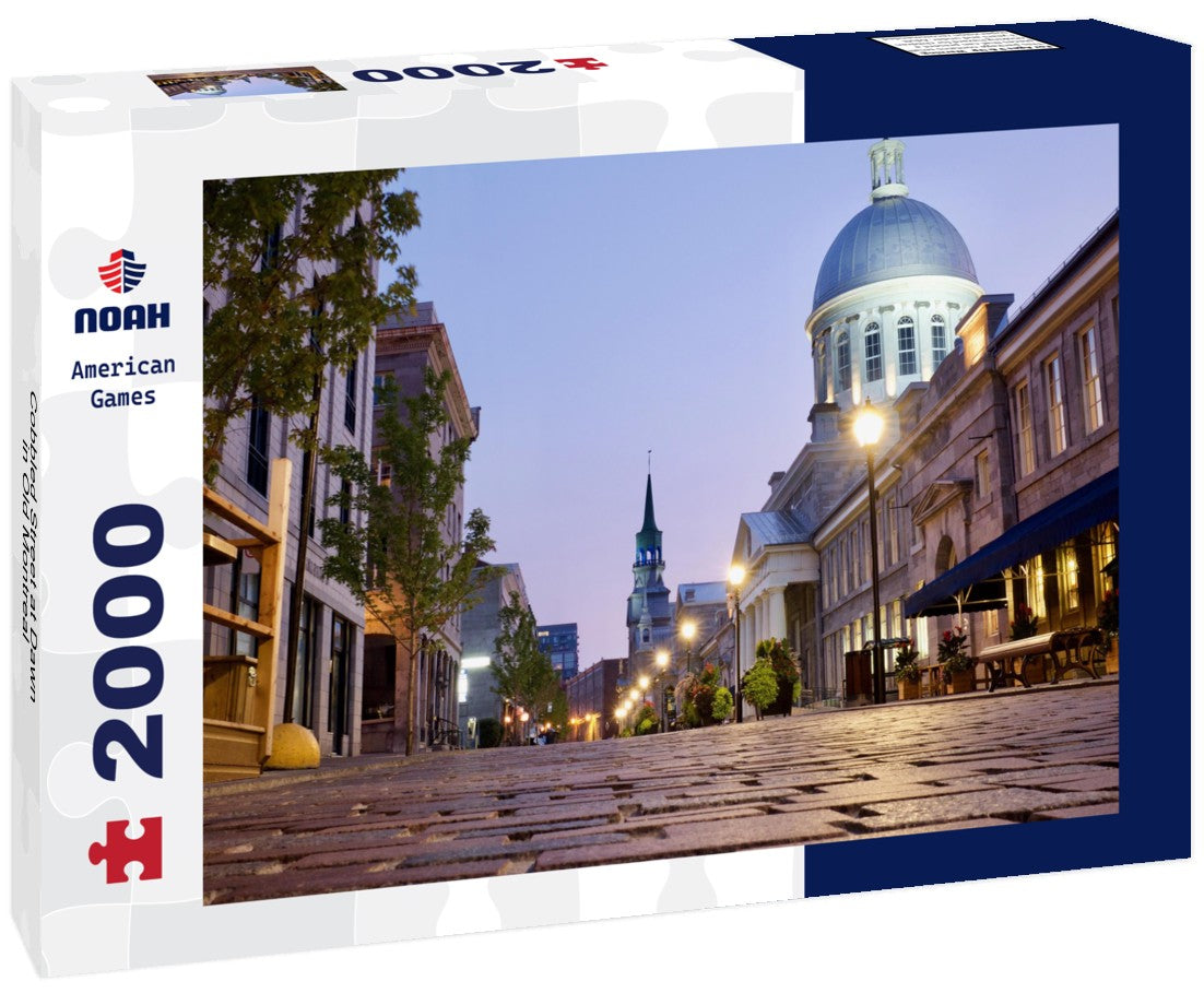 Cobbled Street at Dawn in Old Montreal 2000pc Puzzle