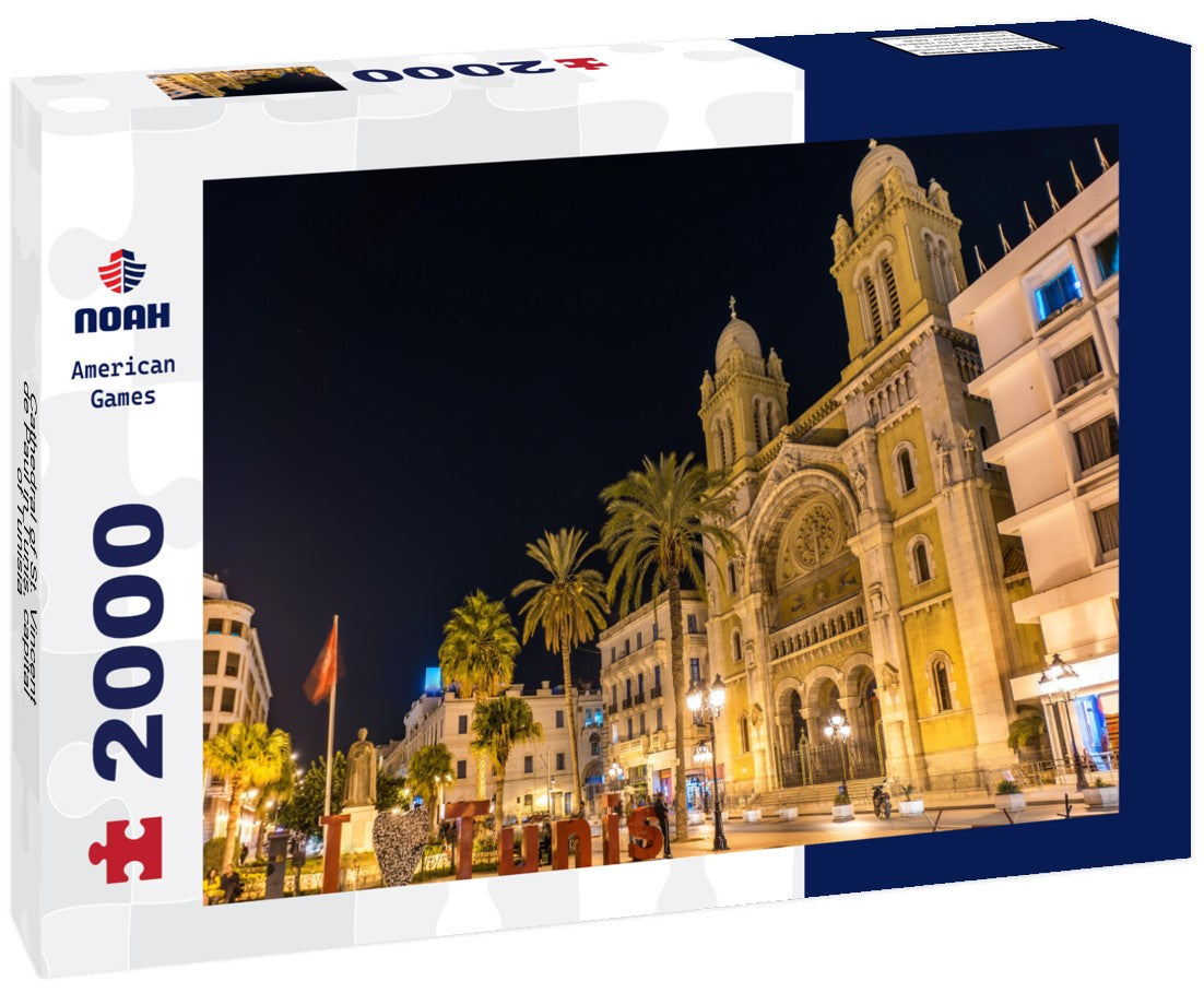 Cathedral of St. Vincent de Paul in Tunis, capital of Tunisia 2000pc Puzzle