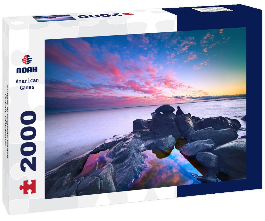 Noah Jigsaw Puzzle Sunset at Brighton Beach, Duluth, Minnesota 2000 pieces