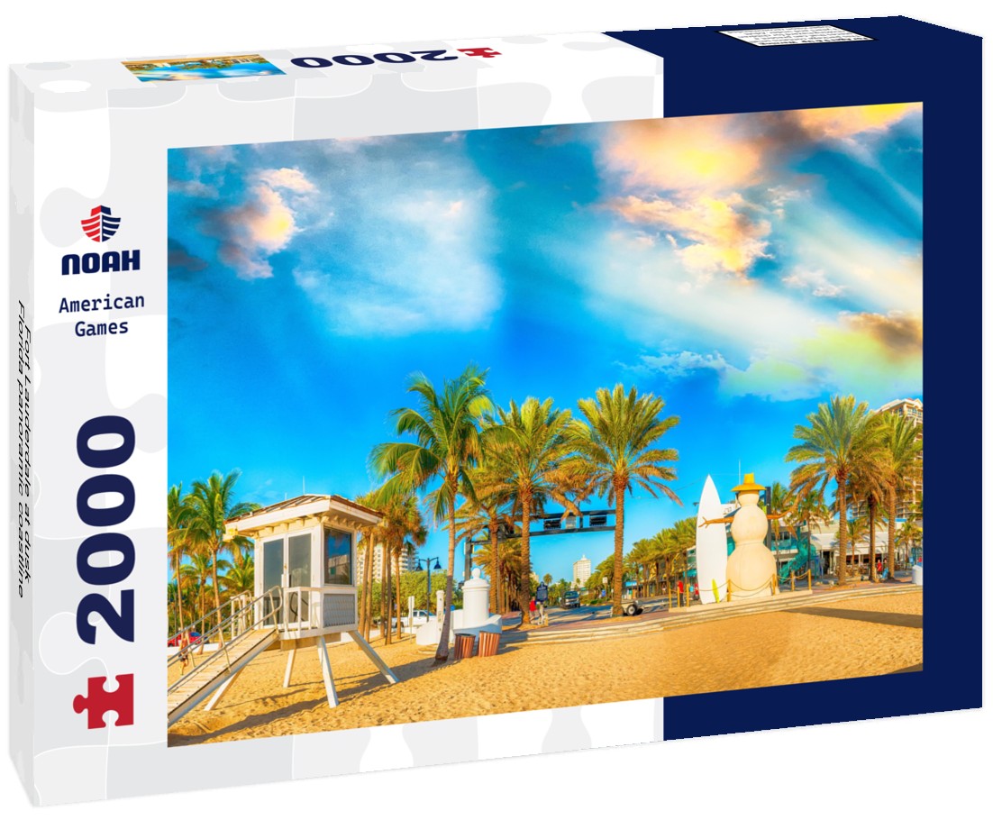 Fort Lauderdale at dusk, Florida coastline 2000pc Puzzle