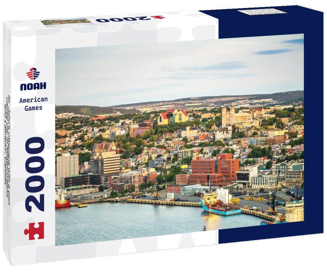 St. John's cityscape with a port, capital city of Newfoundland and Labrador, Canada 2000pc Puzzle