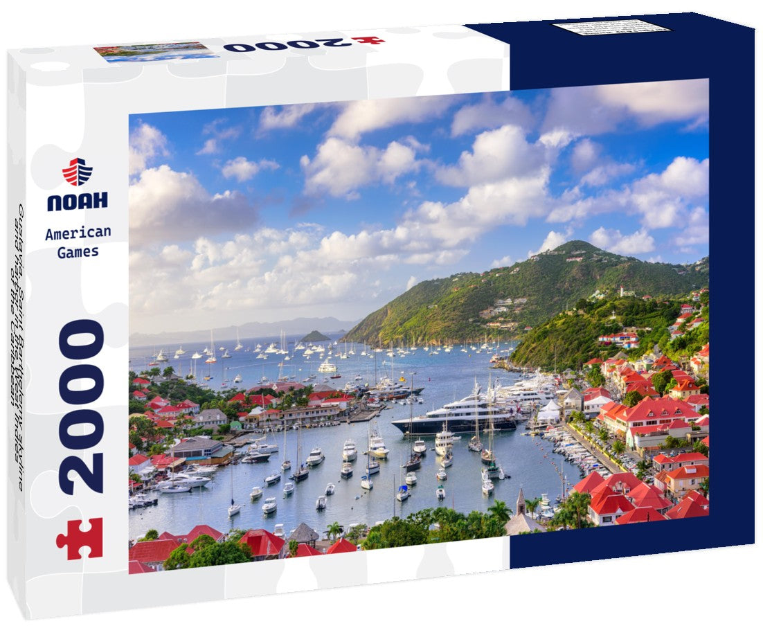 Gustavia, Saint Barthelemy skyline and harbor in the West Indies of the Caribbean 2000pc Puzzle
