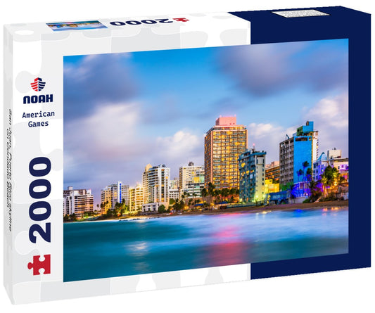 Noah Jigsaw Puzzle San Juan, Puerto Rico skyline on Condado Beach 2000 pieces
