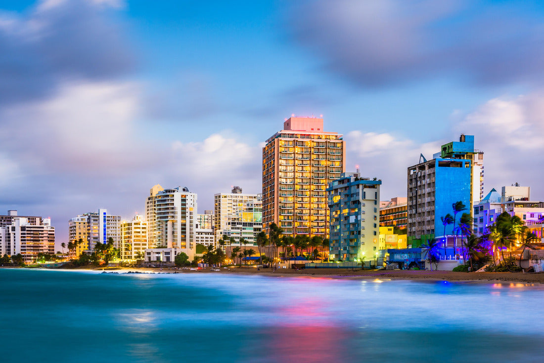 San Juan, Puerto Rico skyline on Condado Beach 2000pc Puzzle