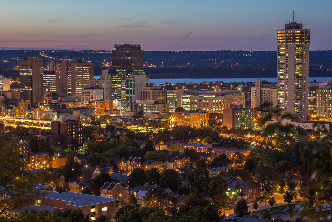 Night vision of downtown skyline in Hamilton, Ontario, Canada 2000pc Puzzle