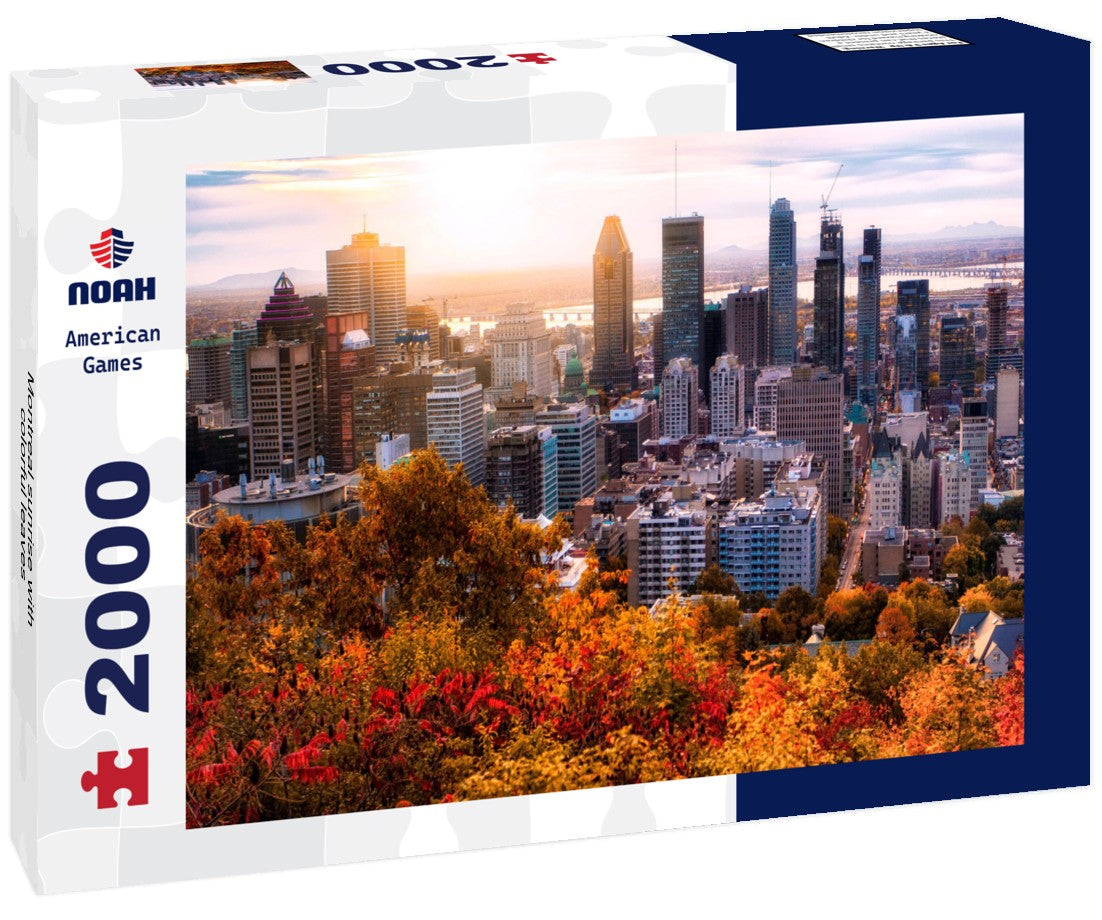 Montreal sunrise with colorful leaves 2000pc Puzzle