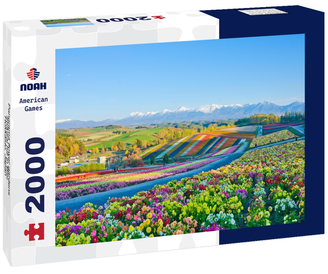 Flower gardens Shikisai hill in Biei, Hokkaido, Japan 2000pc Puzzle