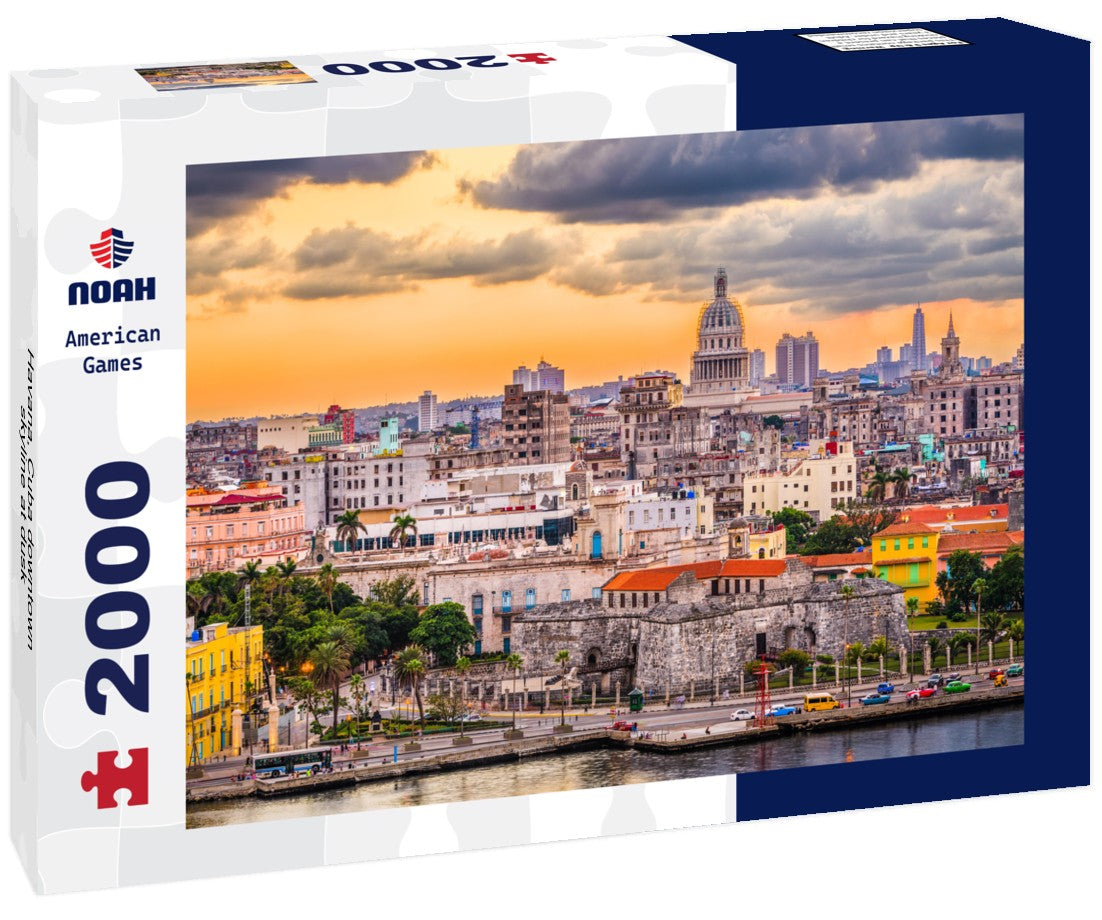 Havana, Cuba downtown skyline at dusk 2000pc Puzzle